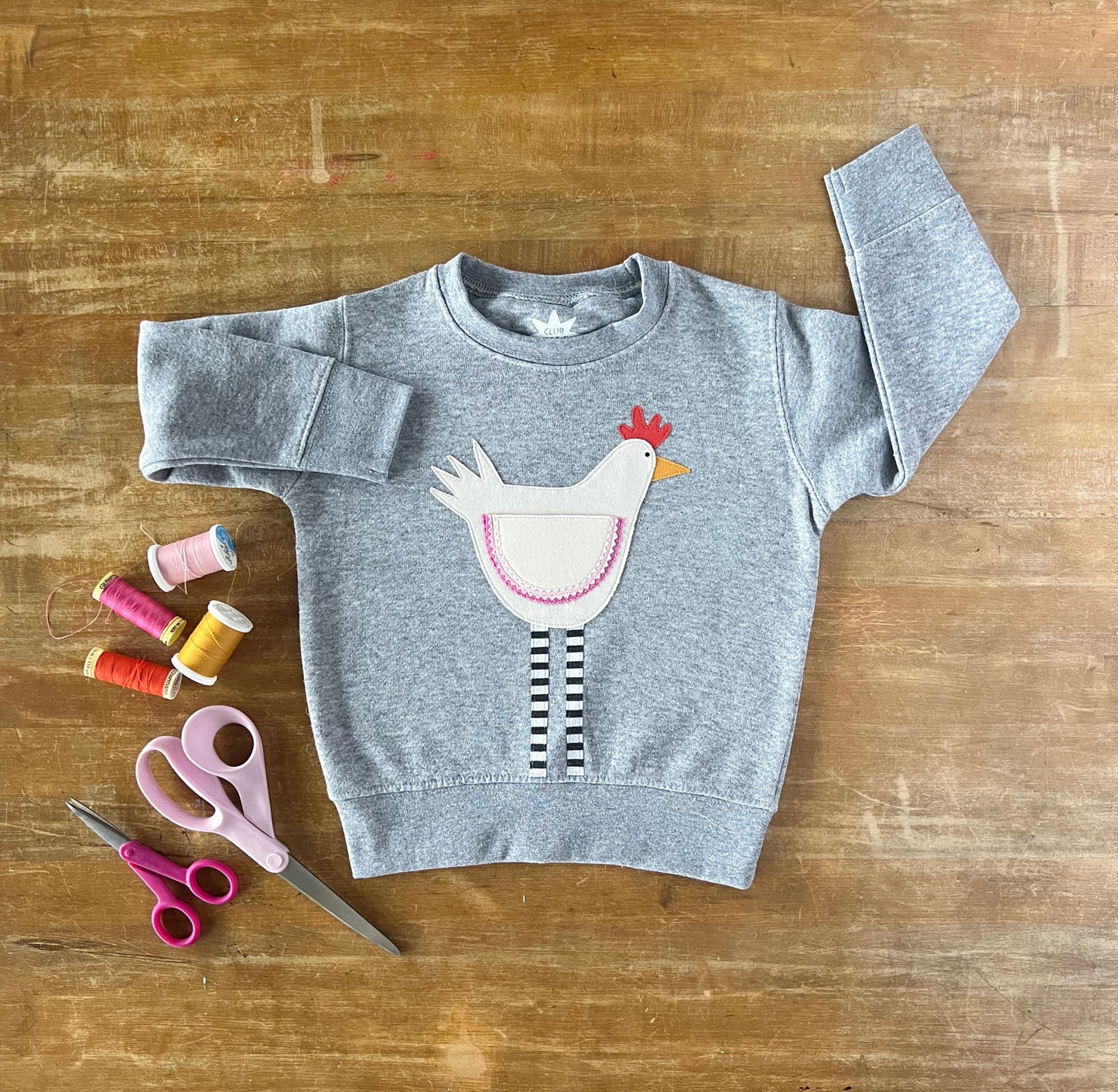 Pink Chicken Sweatshirt